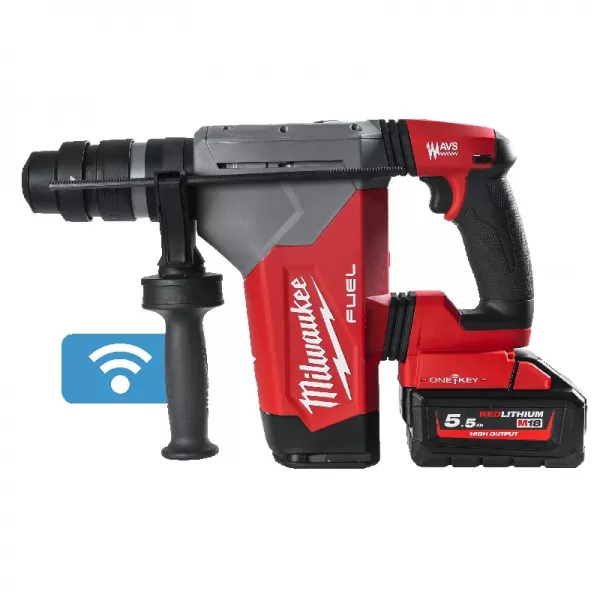 Aku 4-režimové kladivo 32 mm SDS-PLUS s maticí FIXTEC™ M18 FUEL™ ONE-KEY™ 18V/2x5,5Ah Milwaukee M18ONEFHPX-552X