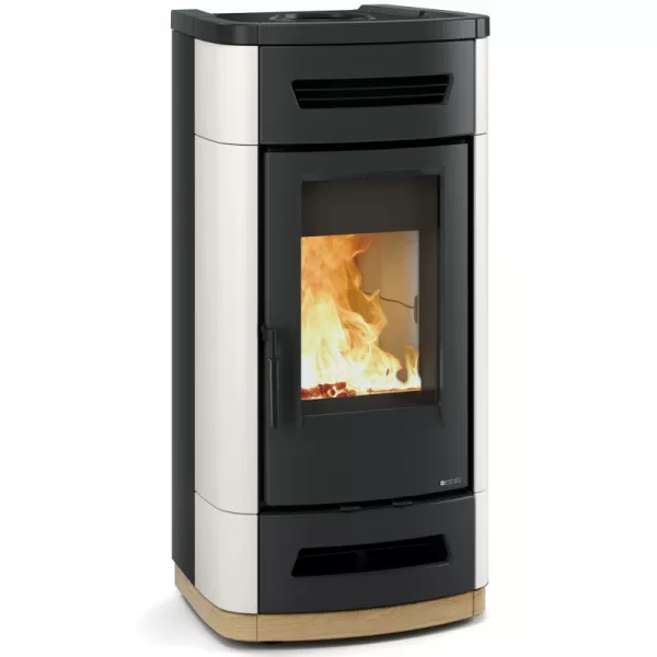 Krbová kamna bílá Nordica Oriana Maiolica