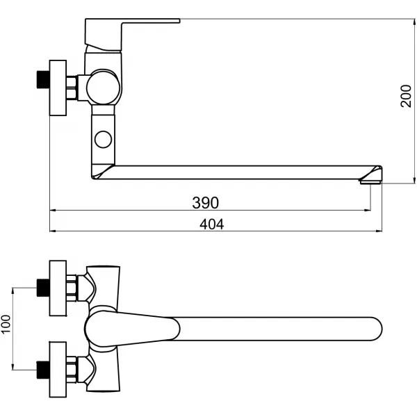 Paneláková bez příslušenství 100mm Titania Fresh chrom Novaservis 96673/1,0