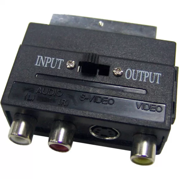 Redukce SCART-3RCA+SVID INOUT SENCOR SAV 151-000