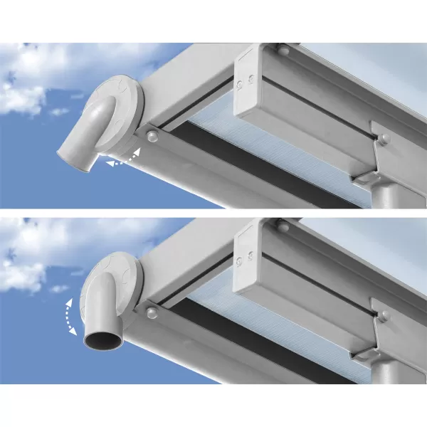 Hliníková (montovaná) pergola Palram Sierra 3000 bílá 3 x 3