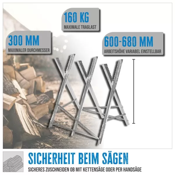 Drevená koza GSB 600-680 Güde 94899