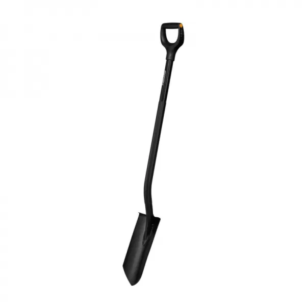Rýč Ergonomic PRO drenážní, černý Fiskars 1066709