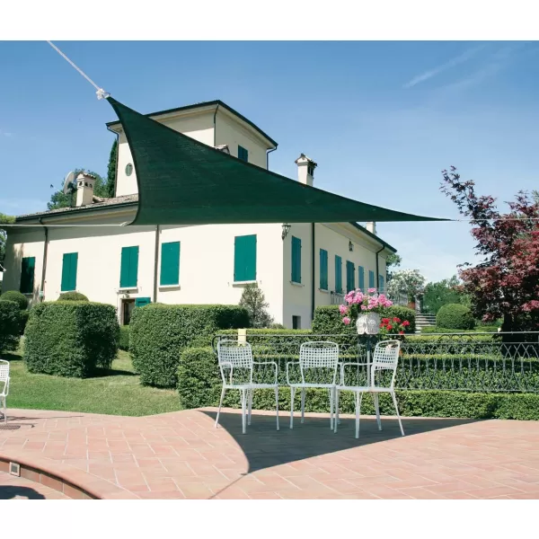 Stínící tkanina trojúhelník 5 m VERDEMAX Zelená 5881