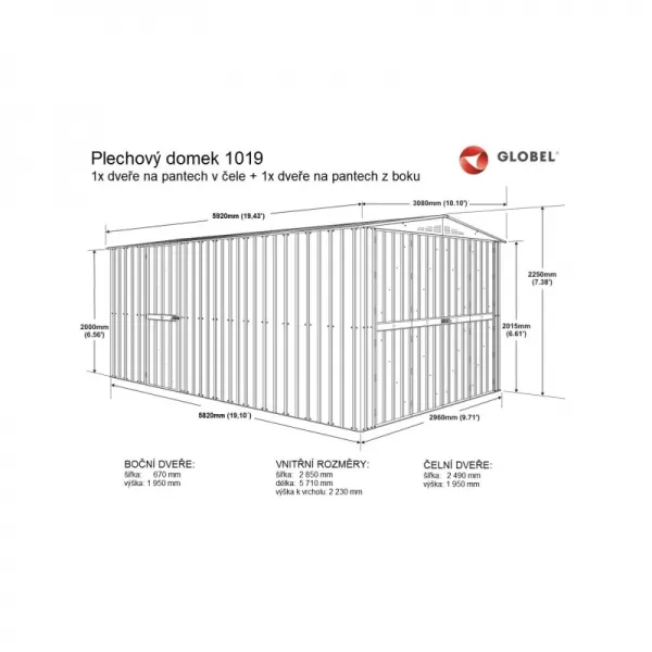 Domek GLOBEL 1019 ANTRACIT LG2531