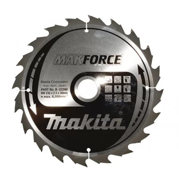 Kotouč pilový dřevo MAKFORCE 235x2,3x30mm 20Z Makita B-32269