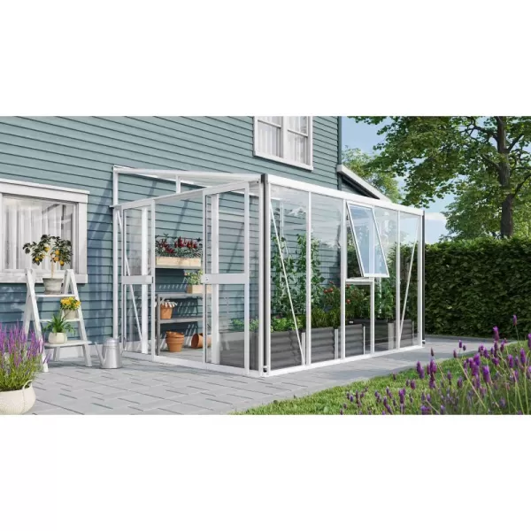 Skleník VITAVIA ATHENA 8600 sklo 3 mm + PC 10 mm bílý LG3835