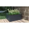 Vyvýšený záhon G21 Daisy 120 x 90 x 52 cm, plechový, antracitový
