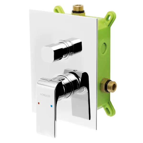 Podomítková baterie s boxem 2 vývody SHARP Novaservis BOX37051R,0