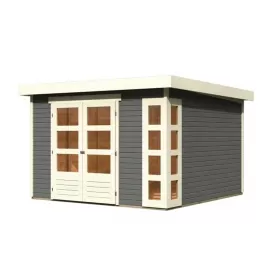 Dřevěný domek KARIBU KERKO 6 (82931) šedý LG2996