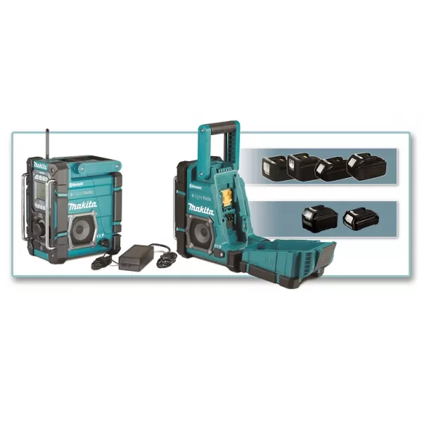 Aku rádio s nabíječkou, DAB, Bluetooth, Li-ion CXT 10,8/12V,LXT14,4/18V bez aku Makita DMR301