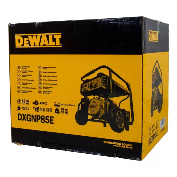 Benzínová jednofázová elektrocentrála DeWALT DXGNP85E
