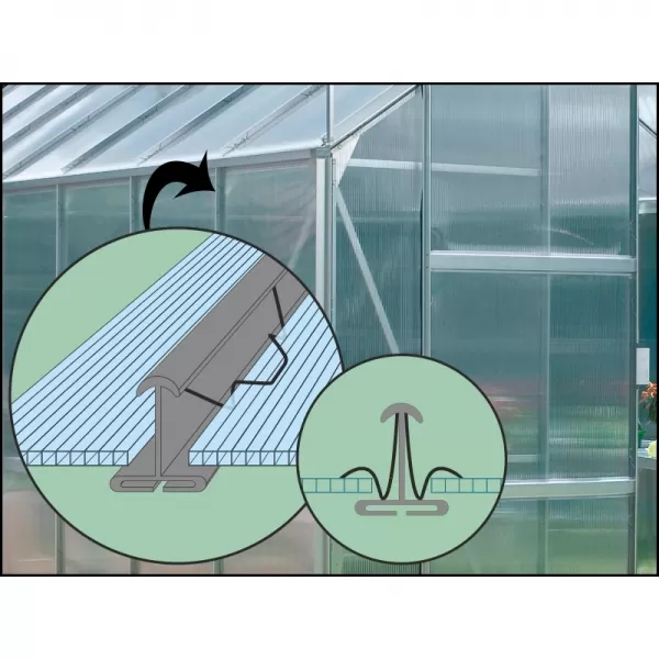 Skleník VITAVIA IDA 5200 PC 4 mm zelený LG1124