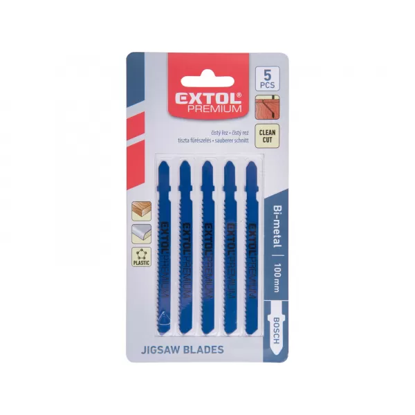 Kotúče do priamočiarej píly 5 ks 75x2,5mm Bi-metal EXTOL PREMIUM 8805203