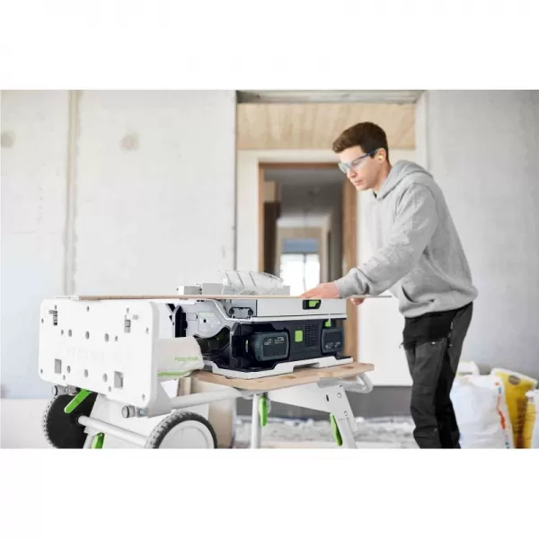 Aku stolní okružní pila + podvozek 2x5,0Ah Festool CSC SYS 50 EBI-Set 577379