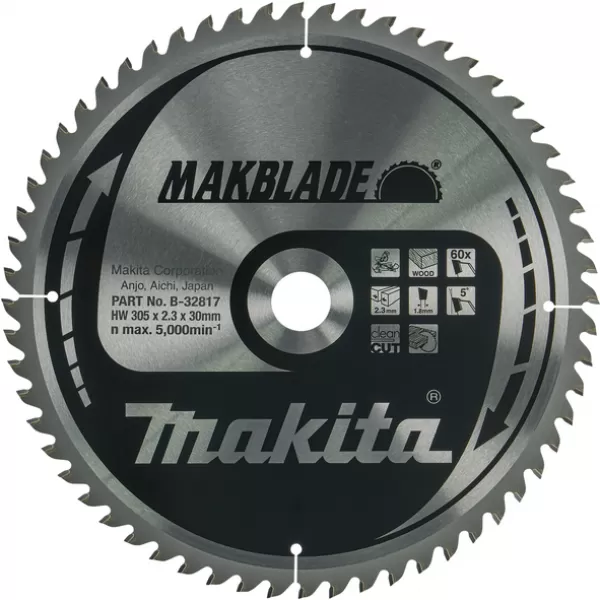 Kotouč pilový dřevo MAKBLADE 305x2,3x30mm 60Z Makita B-32817
