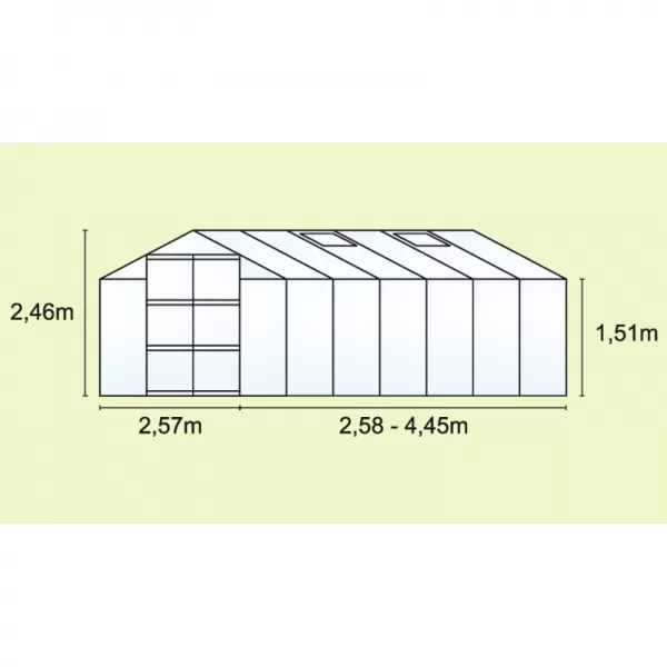 Skleník VITAVIA URANUS 11500 PC 6mm zelený LG581