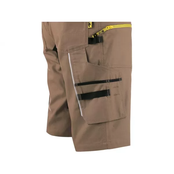 Kraťasy Canis CXS STRETCH, pánské, béžovo-černé