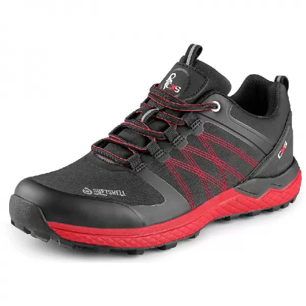 Softshellová topánka Canis CXS SPORT, čierno-červená