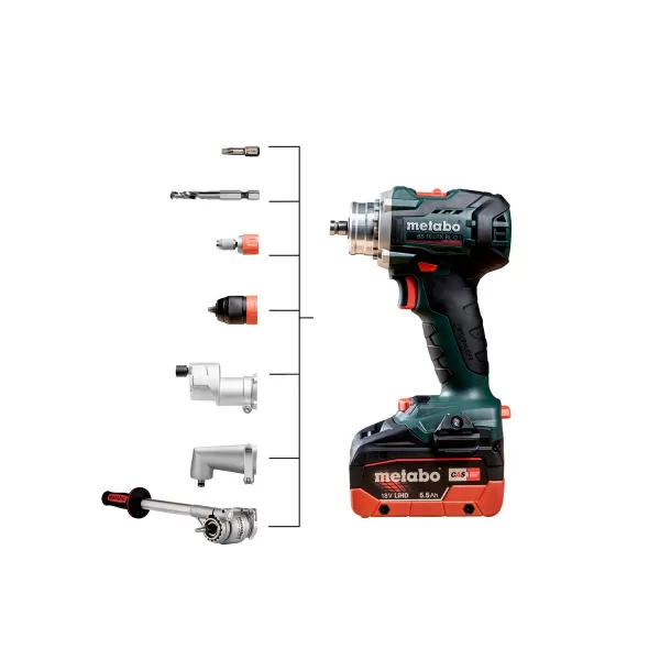 Aku vrtačka 18V/2x5,5Ah LiHD BS 18 LTX BL Q I Metabo 602359660
