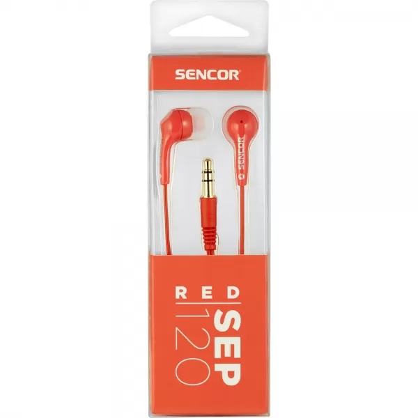 Sluchátka do uší SENCOR SEP 120 RED