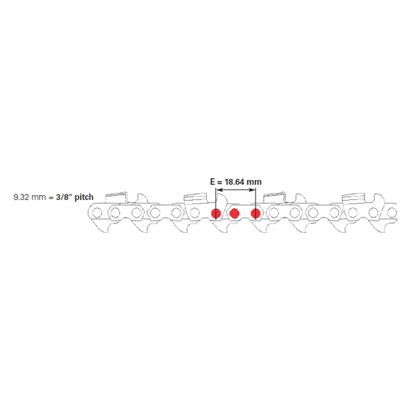 Pilový řetěz AMA 3/8" - 1,3 mm, 40Z, LP A.M.A. S.P.A. 61286