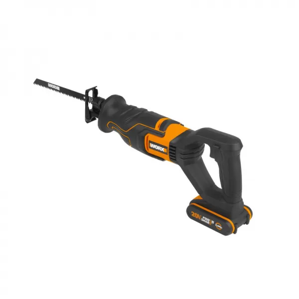Aku pila ocaska 20V 1x2,0Ah Powershare Worx Orange WX500
