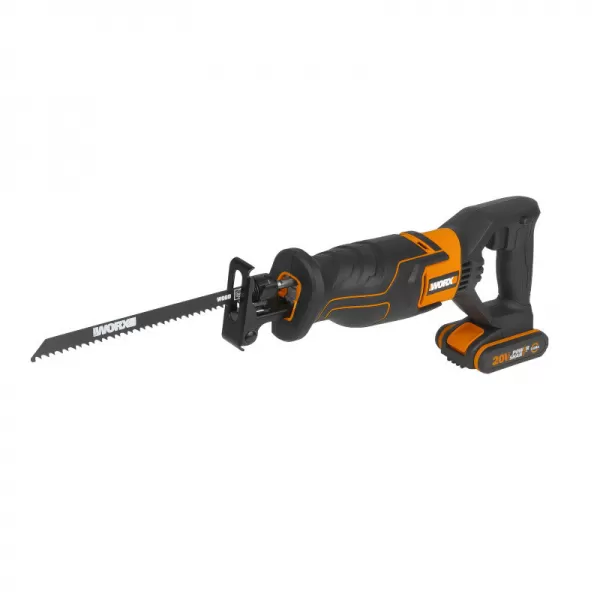 Aku pila ocaska 20V 1x2,0Ah Powershare Worx Orange WX500