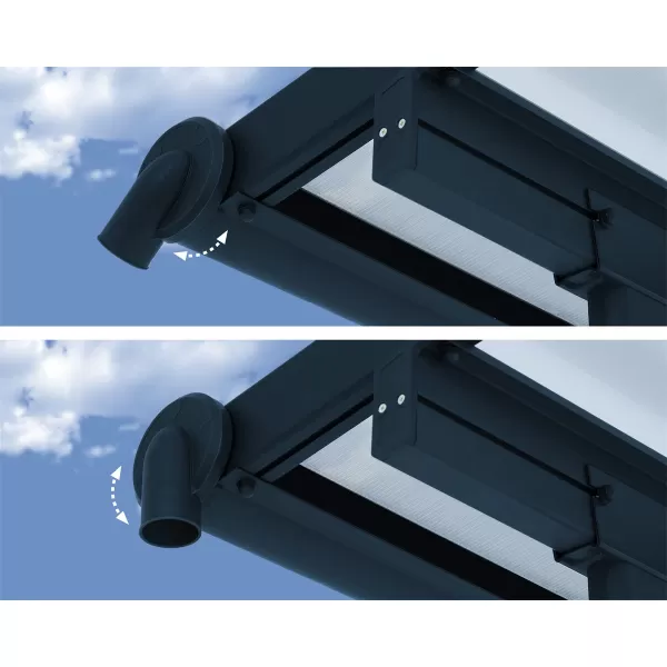 Hliníková (montovaná) pergola Palram Sierra 3000 antracit 3 x 3