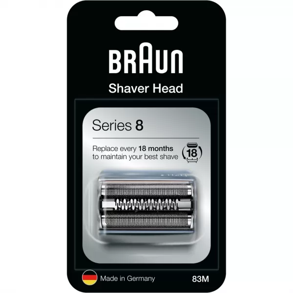 Holiaca fólia a blok čepieľok BRAUN COMBIPACK 83M SILVER