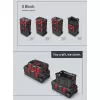 Kufr na nářadí s transp. kolečky X BLOCK PRO černý Kistenberg KXB604050