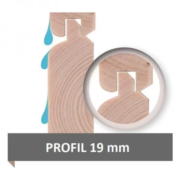 Dřevěný domek KARIBU KERKO 6 (82930) natur LG2995