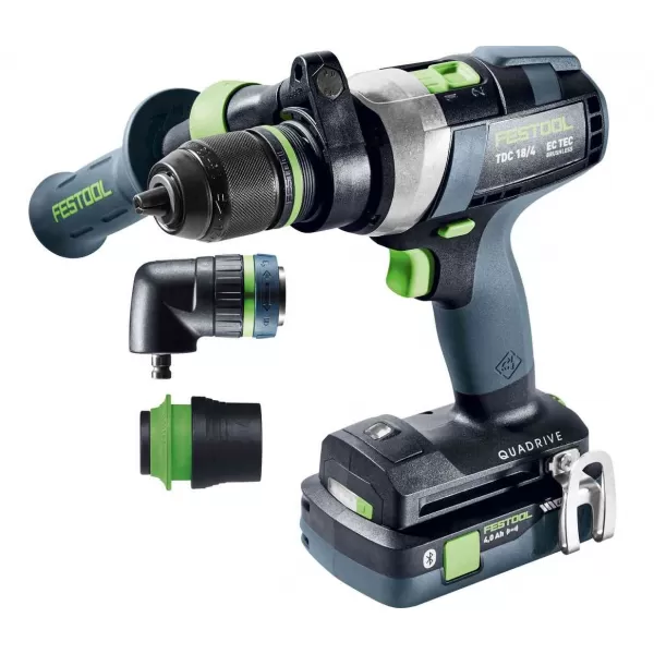 Aku vrtací šroubovák QUADRIVE TDC 18V 1x5,0 + 1x4,0Ah I-Set Festool 577612