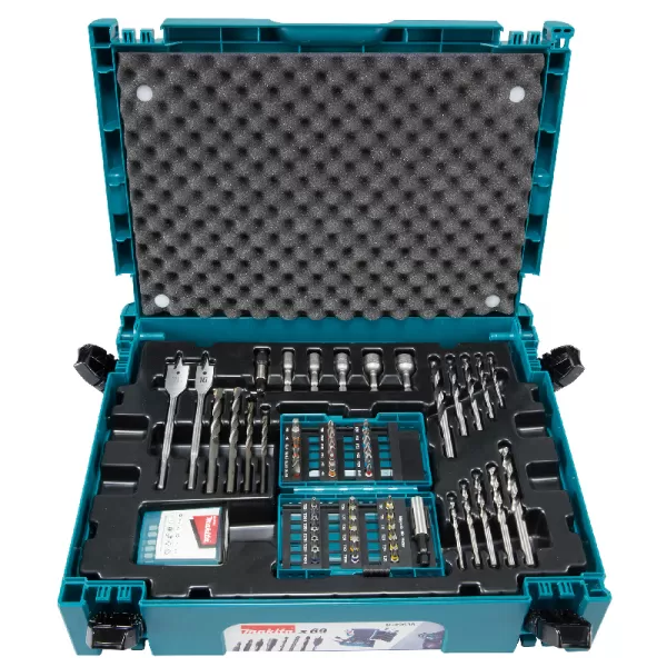 Sada bitů a vrtáků 69 ks Makpac Makita B-49638