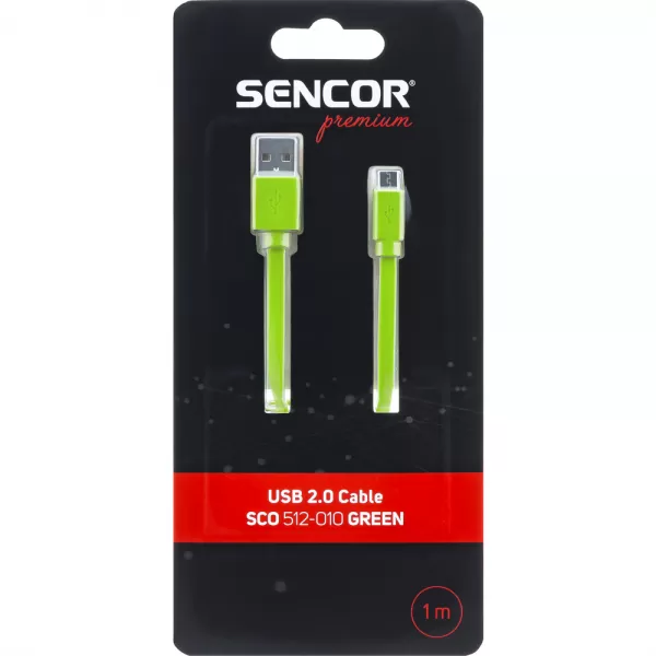 Micro-USB kabel GREEN USB A/M-Micro B SENCOR SCO 512-010