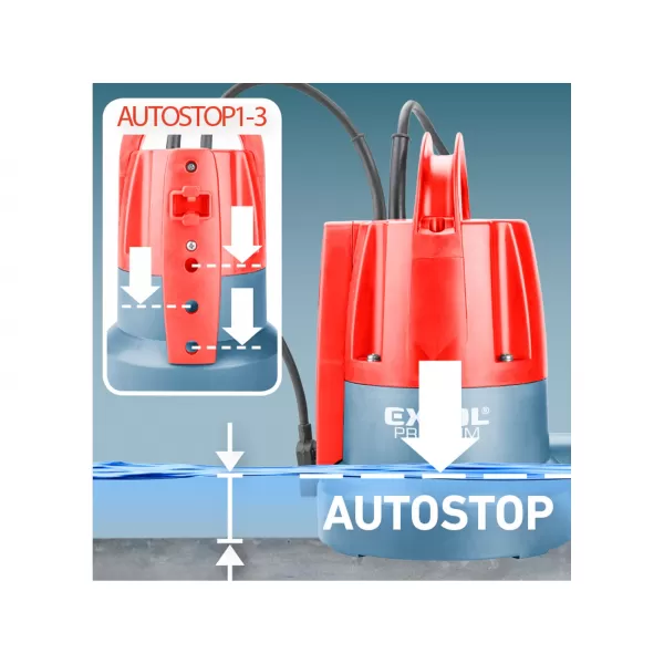 Ponorné tlakové čerpadlo pre suché čerpanie Extol Premium 8895014