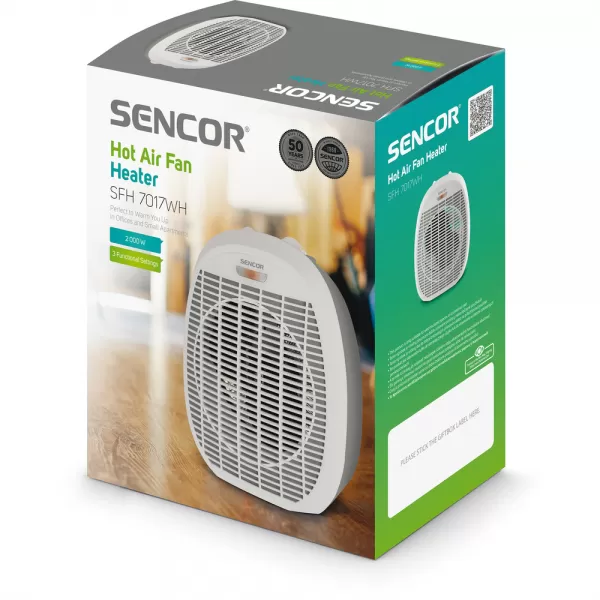 Teplovzdušný ventilátor SENCOR SFH 7017WH