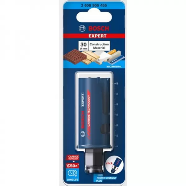 Děrovka EXPERT Construction Material Power Change Plus, 30 × 60 mm 2608901916