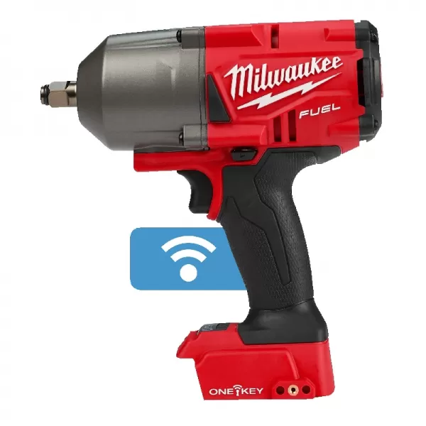 Aku rázový utahovák s pojistným kroužkem M18 FUEL™ ONE-KEY™ 1/2" 18V bez aku Milwaukee M18ONEFHIWF12-0X