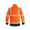 Bunda Canis CXS PRESTON, výstražná, fleece, oranžovo-modrá