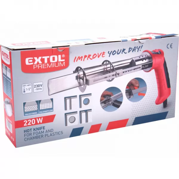 Nůž řezací na polystyrén, odporový, 220W EXTOL PREMIUM 8894570