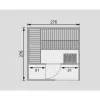 Finská sauna KARIBU CUBEN (81132) terragrau s předsíní LG1933