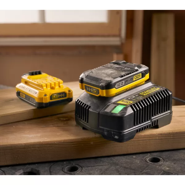 Batéria V20 18V 2x2,0Ah a nabíjačka 2A Stanley FatMax SFMCB12D2