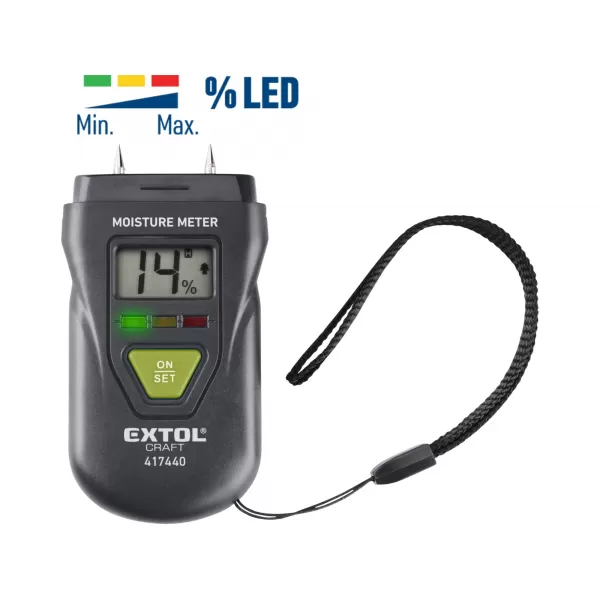Vlhkoměr pro měření vlhkosti EXTOL CRAFT 417440