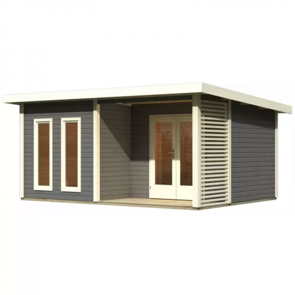 Dřevěný domek KARIBU RADEBURG 5 (33126) terragrau LG3952