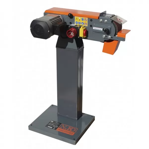 Stolní pásová bruska na kov N.KO Machines PÁSOVEC 100 + stojan, 400V6 1100.400S