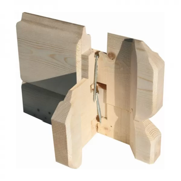 Dřevěný domek KARIBU BASTRUP 4 + přístavek 200 cm (78672) natur LG2856