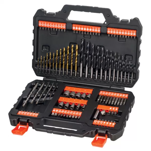 Sada šroubovacích hrotů a vrtáků 109ks Black&Decker A7200