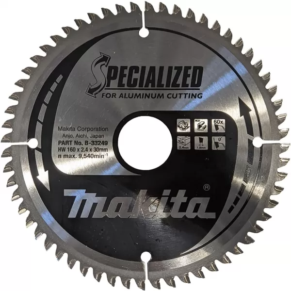 Kotouč pilový hliník SPECIALIZED 160x2,4x30mm 60Z Makita B-33249