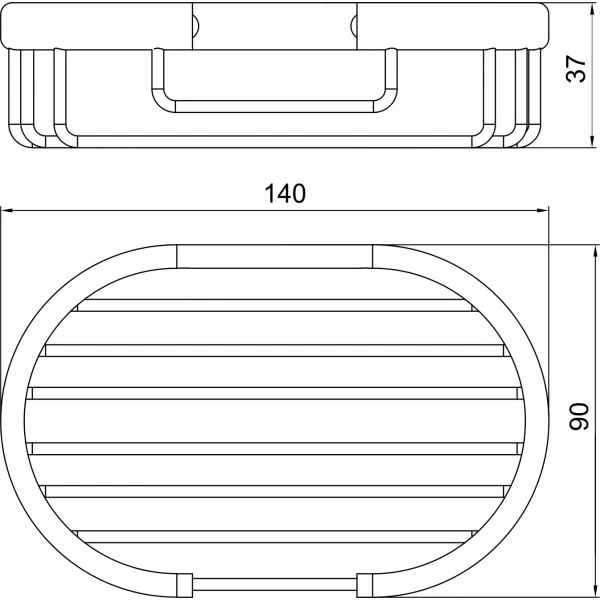 Mýdlenka Metalia Drátěný program chrom Novaservis 6048,0